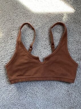 Aerie Superchill Cotton Rib Bralette, Size Small